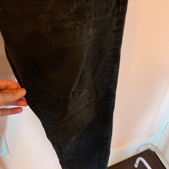 Zara chewed hem black jeans - Picture 3 of 4